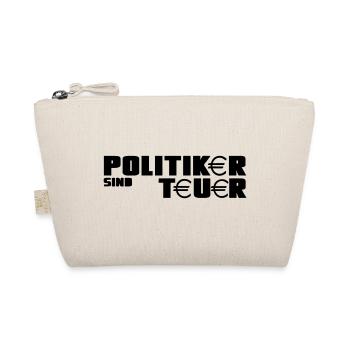 Politiker Politik Spruch Wahl lustig Geschenk - Bio-Täschchen - Natur - Vorne