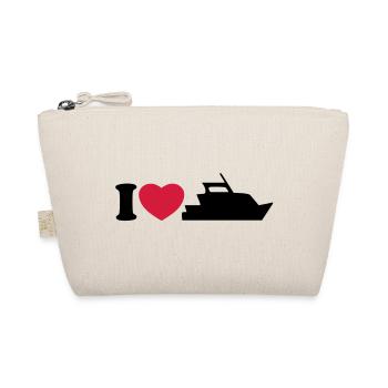 I love my yacht - Organic Pouch - nature - Front