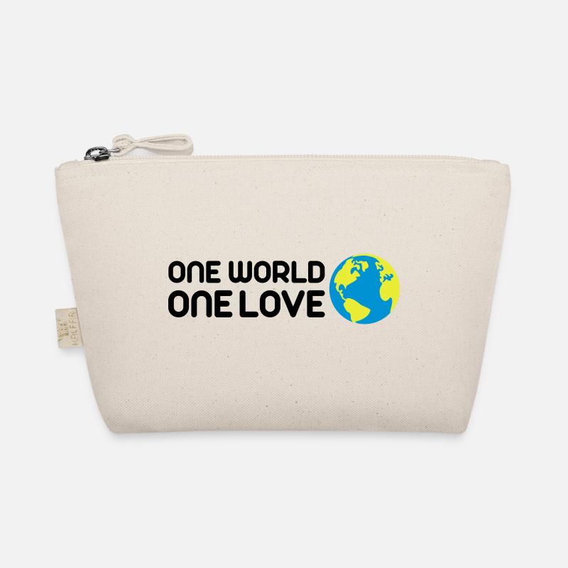 One World One Love - Bio-Täschchen - Natur