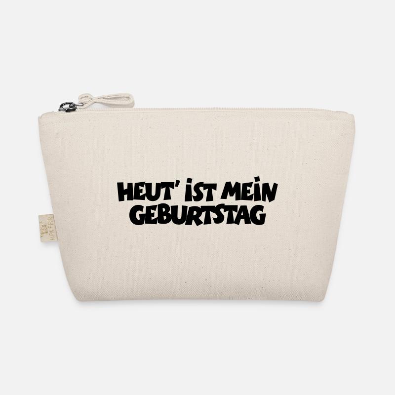 Heut' ist mein Geburtstag (Schwarz) Bio-Täschchen