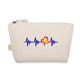 Coeur rougeoyant battement de coeur Infinity Heart - Trousse biologique - nature - Devant