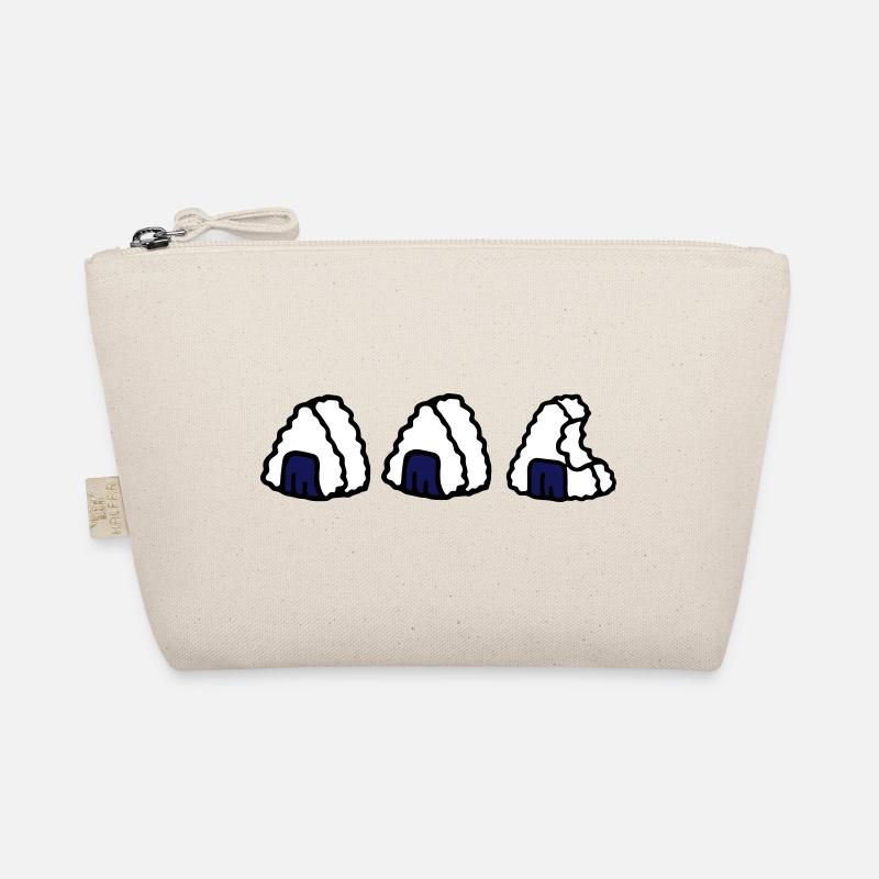 Three Onigiri Nigiri Sushi Gift Idea Kawaii asia Organic Pouch
