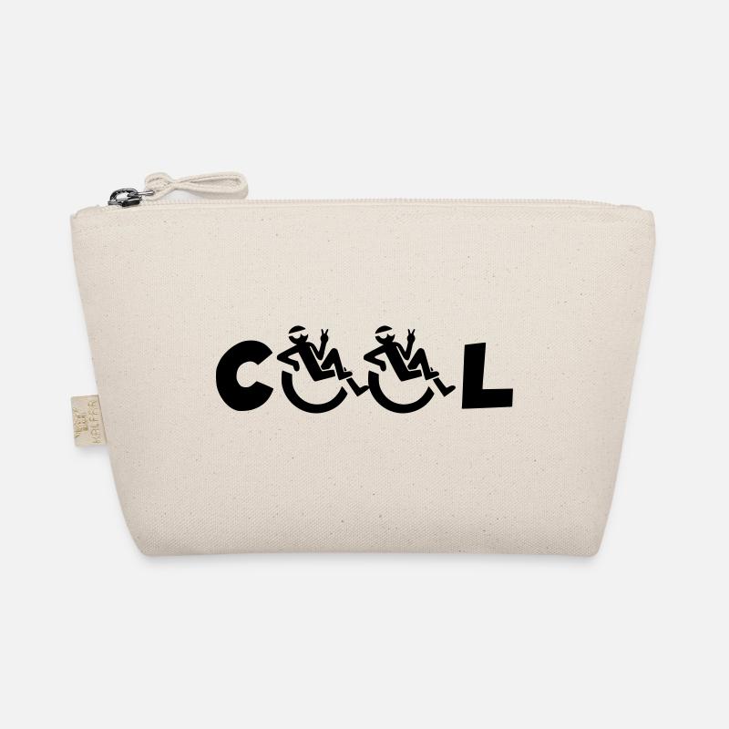 Cooler Rollstuhlfahrer, Cooler Rollstuhlfahrer * - Bio-Täschchen - Natur