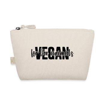 VEGAN FOR THE ANIMALS - Bio-Täschchen - Natur - Vorne