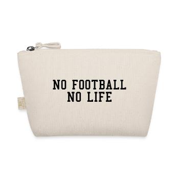Pas de football Pas de vie Typographie Design - Trousse biologique - nature - Devant