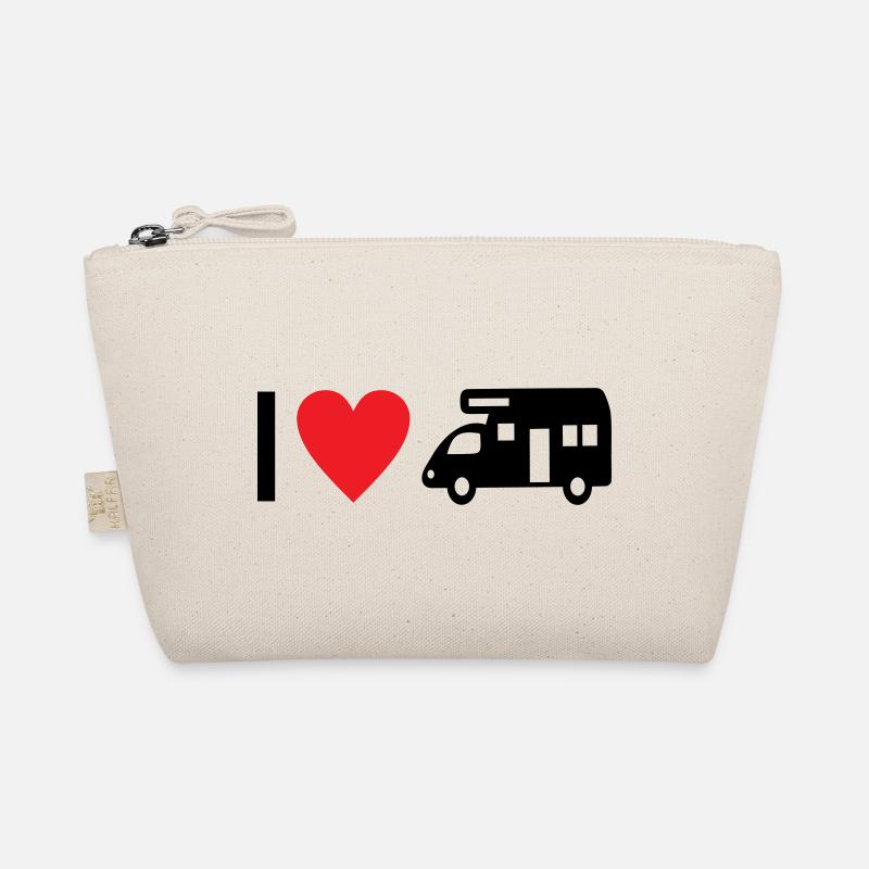 I love Camping - Bio-Täschchen - Natur