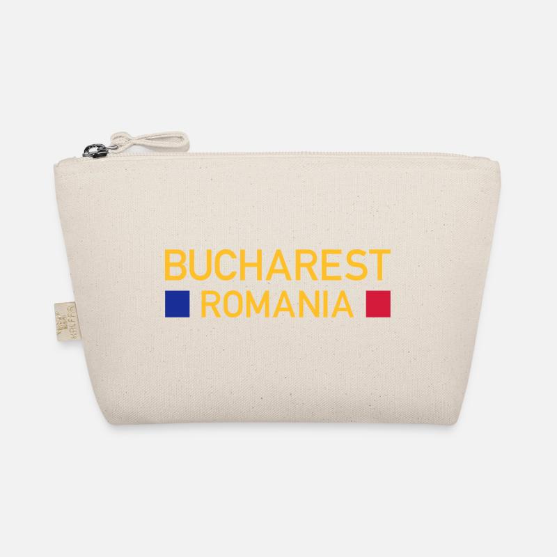Bucharest, Romania (two squares) Organic Pouch