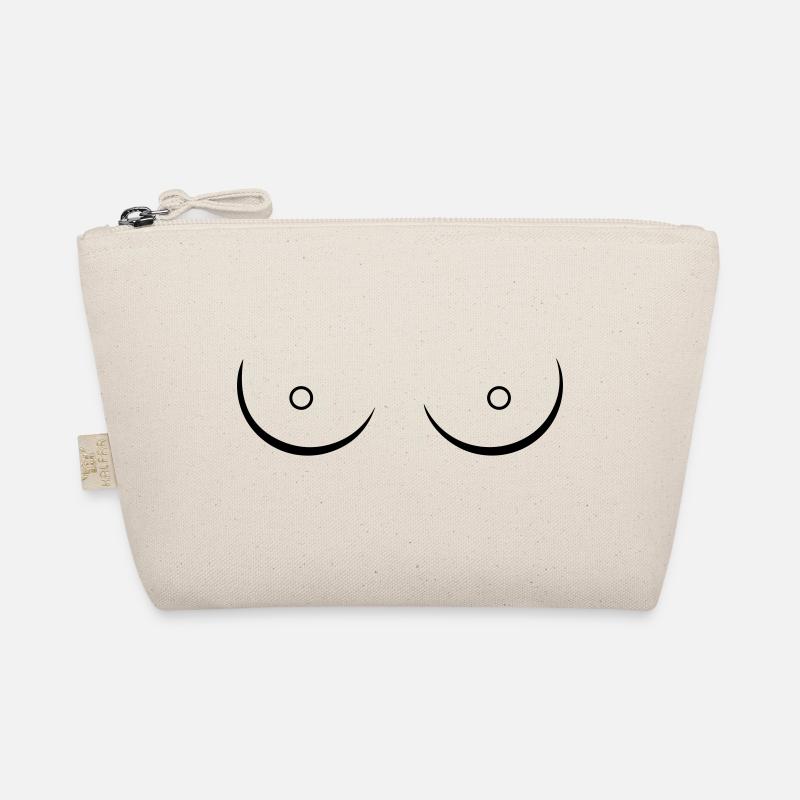 Boobs Boobies Line Art Sketch Feminism Organic Pouch