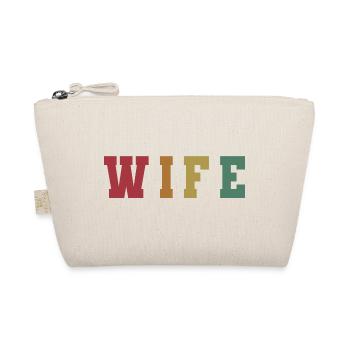 Retro Frau Matching Paar Hochzeitsfeier Hochzeit - Bio-Täschchen - Natur - Vorne