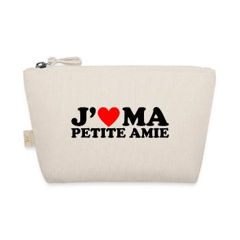 J' aime ma petite amie cadeau amour pour amoureux - Trousse biologique - nature - Devant