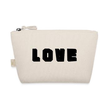 HEART. HEARTS. VALENTINE'S DAY. LOVE. LOVE. COUPLE. - Organic Pouch - nature - Front
