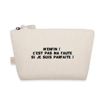 La perfection au féminin (noir) - Trousse biologique - nature - Devant