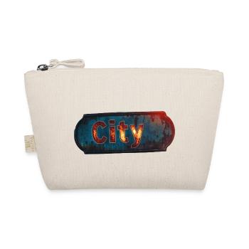 City rusty city sign with vintage feel - Organic Pouch - nature - Front