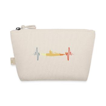 Vintage Rowing Boat Sketch - Organic Pouch - nature - Front
