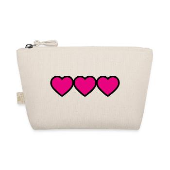 MISTRESS. HEART. MASTER. THANK YOU. THANK YOU MISTRESS. - Organic Pouch - nature - Front