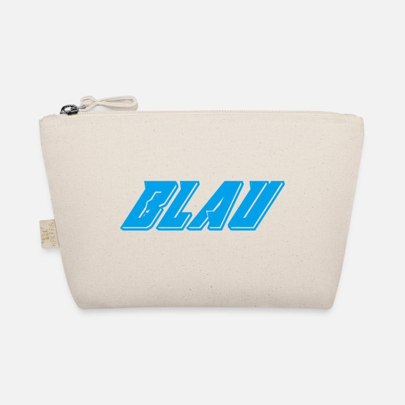 Blue Abstract blue energy flow Organic Pouch