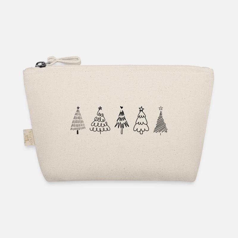 Weihnachtsbäume - Bio-Täschchen - Natur