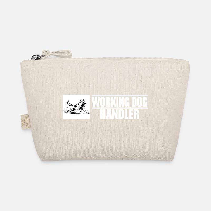 Working Dog Handler Motif Organic Pouch