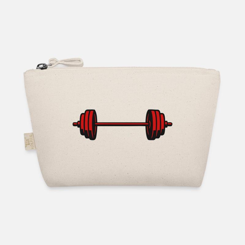 Barbell Weights Vector Icon Organic Pouch