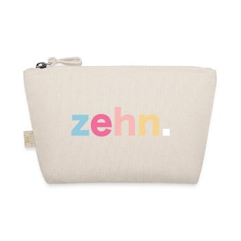 10. Geburtstag Retro Geschenk - Bio-Täschchen - Natur - Vorne