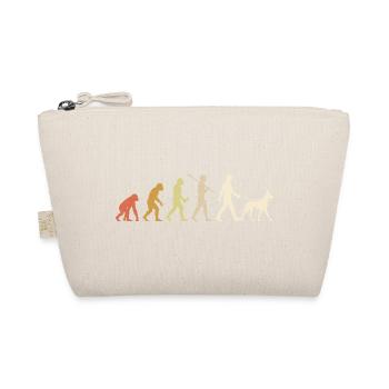 Fun Fun Dog Dog Evolution Geschenk für einen Hundebesitzer - Bio-Täschchen - Natur - Vorne