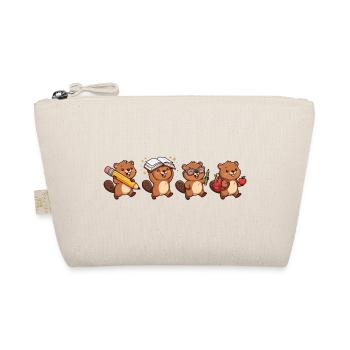 Lernbiber Quartet - Organic Pouch - nature - Front