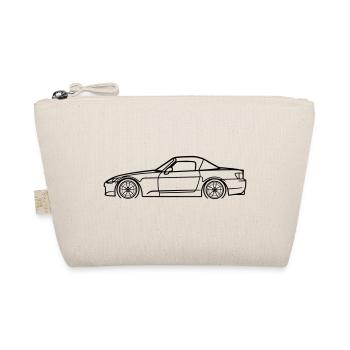 S2000 Line Silhouette – High‑Rev JDM Art - Bio-Täschchen - Natur - Vorne