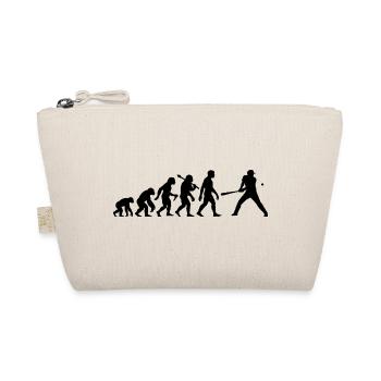 Baseball Evolution Schlagmann Baseballspieler - Bio-Täschchen - Natur - Vorne