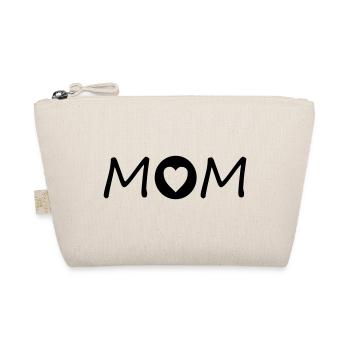 Mom mit Herz - Bio-Täschchen - Natur - Vorne