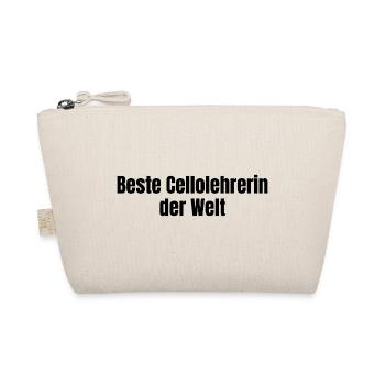 Beste Cellolehrerin der Welt Cello Geschenk - Bio-Täschchen - Natur - Vorne