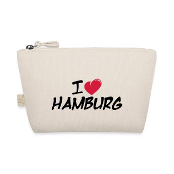 I love Hamburg / Ich liebe Hamburg - Bio-Täschchen - Natur - Vorne