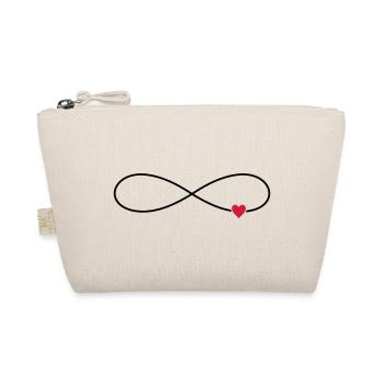 Unendliche Liebe Herz Symbol Zeichen - Bio-Täschchen - Natur - Vorne