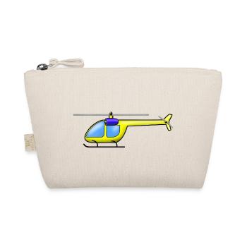 Hubschrauber gelb - Bio-Täschchen - Natur - Vorne