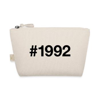 1992 Jahrgang Hashtag 34 Jahre alt 34. Geburtstag - Bio-Täschchen - Natur - Vorne