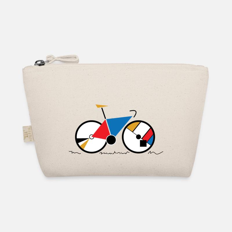 Mondrian Fahrrad - Bio-Täschchen - Natur