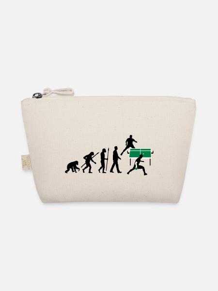 evolution_tischtennisspieler_112012_a_3c - Organic Pouch - nature - Front