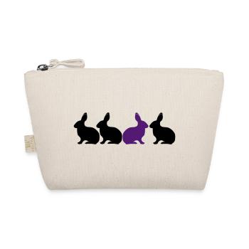 Bunny Rabbit be different! Unique contrast 2c - Organic Pouch - nature - Front