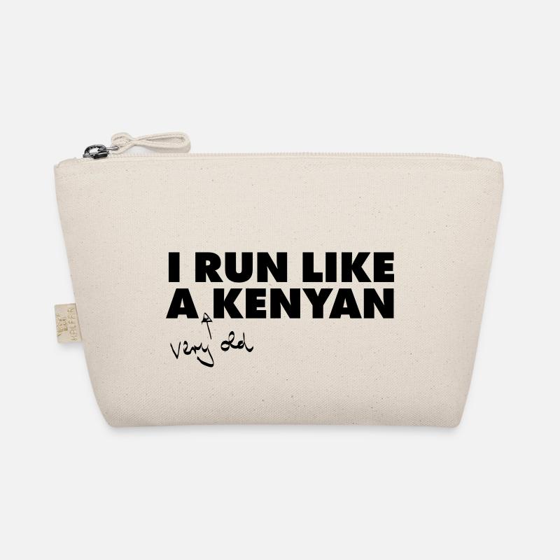 I Run Like A (Very Old) Kenyan - Bio-Täschchen - Natur