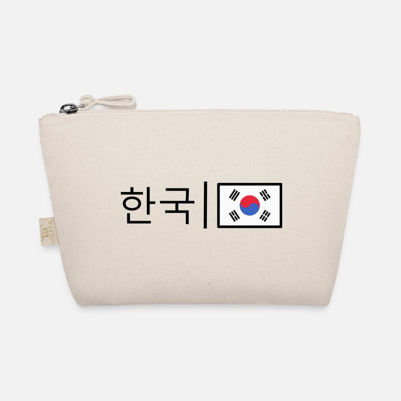 Korea - Korean Flag - Bio-Täschchen - Natur