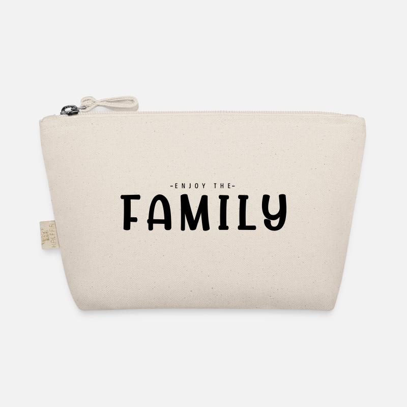 Genieße die Familie - Bio-Täschchen - Natur