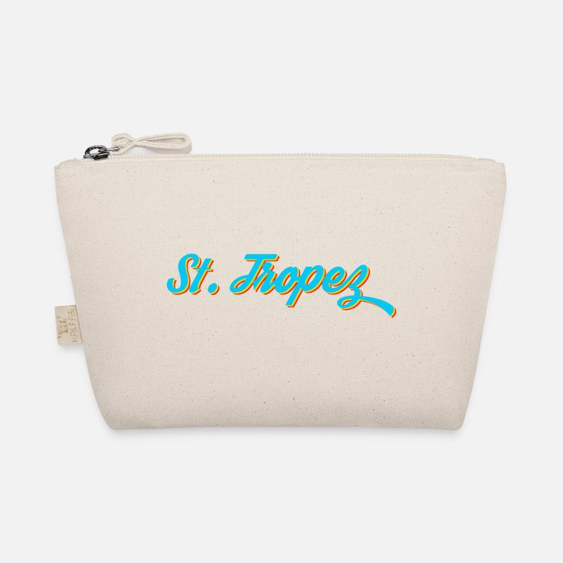 St. Tropez Neon Calligraphy Organic Pouch