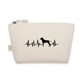 Boxer Hund Herzschlag EKG Hundebesitzer Geschenk - Bio-Täschchen - Natur - Vorne