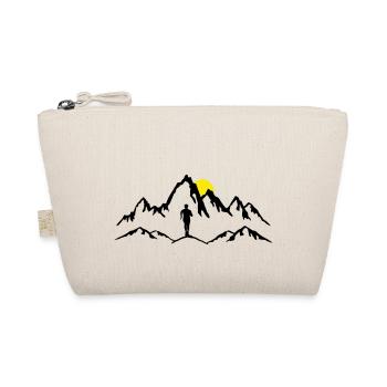 Mountain running, trail running, man - Organic Pouch - nature - Front