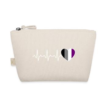 Ace Pride Heartbeat Asexuel - Trousse biologique - nature - Devant