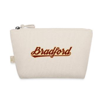 Bradford Vintage Script Logo - Organic Pouch - nature - Front