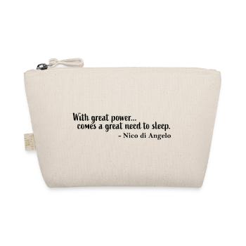 Nico di Angelo quote - Organic Pouch - nature - Front