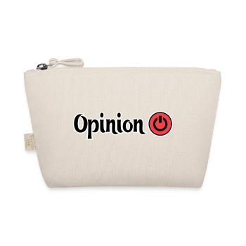 Opinion Power Button Design - Organic Pouch - nature - Front