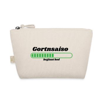 Gortnsaiso - bayerischer Spruch - Bio-Täschchen - Natur - Vorne