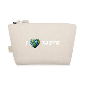 I love the earth white - Organic Pouch - nature - Front