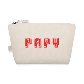PAPY. FÊTE DES PÈRES. BONNE FÊTE PAPY. JE T'AIME. - Trousse biologique - nature - Devant